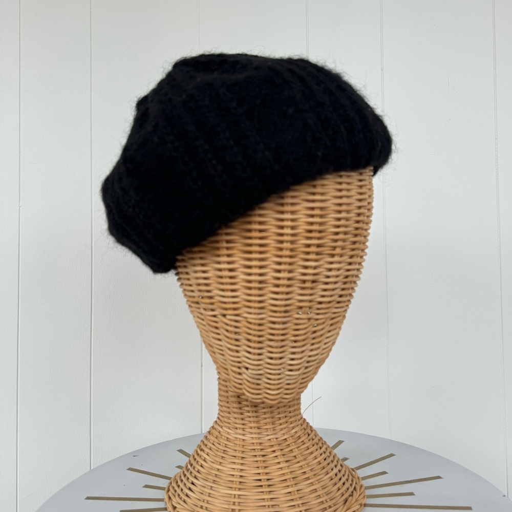 Vintage Wool Blend Knit Beret